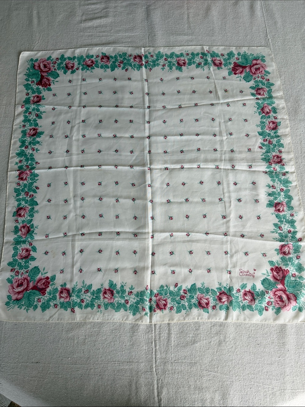 Sarah Coventry Floral Scarf